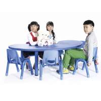 Multifunction School Furniture Adjustable Kids PlasticTable Chairs