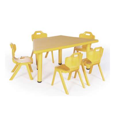 Kindergarten Study Table Cheap Preschool Furniture Plastic Table Chair