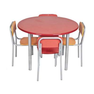 Children Furniture Convenient Round Safety Kids Table And Chair Set