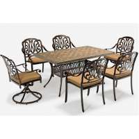 modern outdoor cast aluminum patio marble set outdoor garden furniture